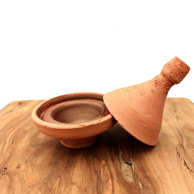 Pintalabios aker fassi Bereber Rojo Intenso en Tajín de Cerámica - Cosmética Natural, Vegana y Biodegradable - Akar Fesi