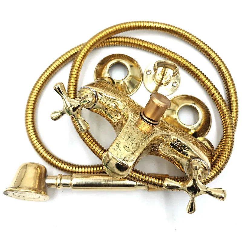 Grifo Dorado de Bañera Estilo Árabe Andalusí Latón - Artesanía de Fez