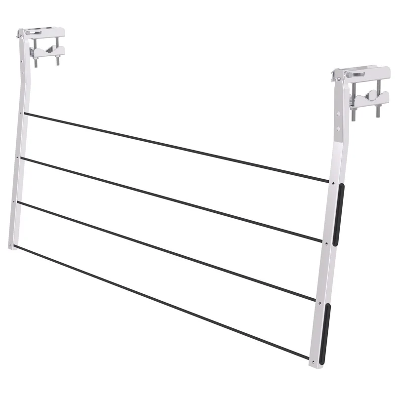 Colombo BALCONY - Tendedero, Tendedero Exterior, Tendedero Balcon, bloqueable en 3 posiciones, carga máxima 15 kg, la cuerda no está incluida