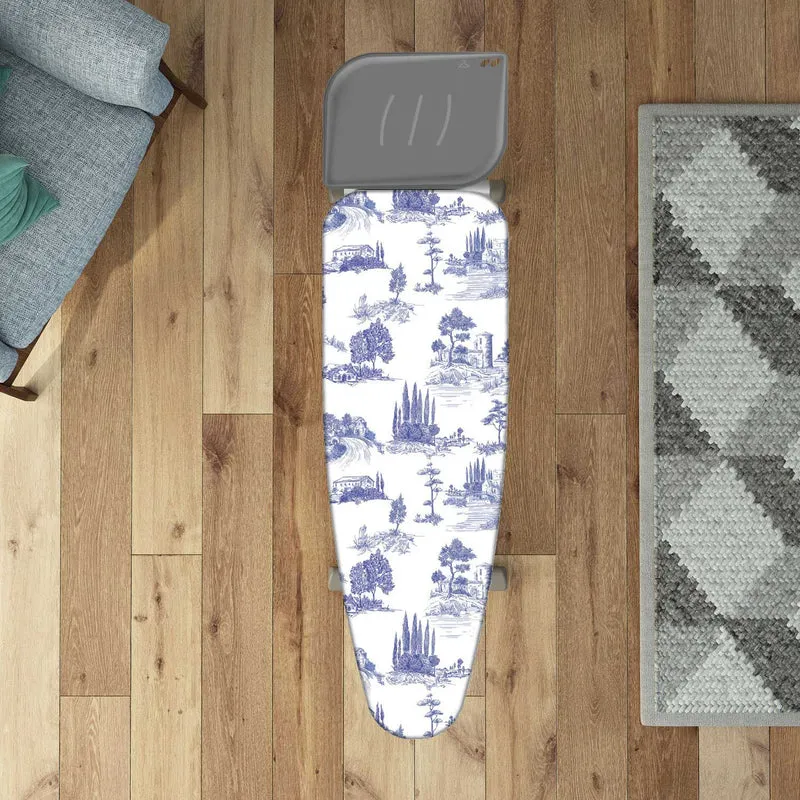 Colombo Tuscan Summer - Funda Tabla Planchar, tamaño XL, 140×55 cm, 2 capas, algodón 100 % y molton, clip de fijación, Hecha en Italia, alta calidad