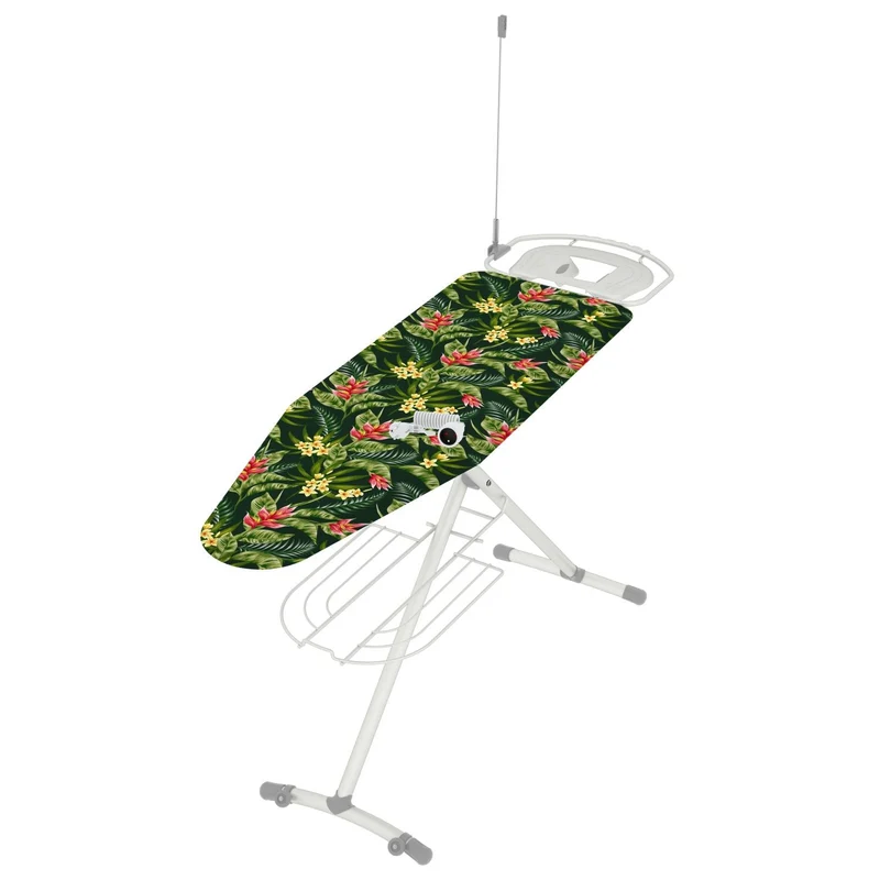 Colombo GIOVE - Tabla de planchar, Tabla de planchar plegable, 130x44cm para estación de planchado a vapor, con ruedas, enchufe, funda 100% algodón