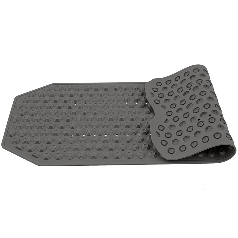 Tatkraft Secure - Alfombra Baño Antideslizante, 40x103cm, Alfombra ducha, con ventosa, Made in Italy, Protección contra resbalones, Negra