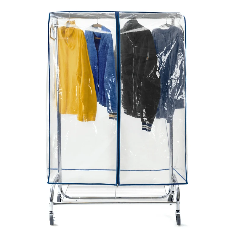 Tatkraft Screen Funda para Percheros, Protege del Polvo y de la Suciedad para Rieles de Ropa de 150 cm de Largo