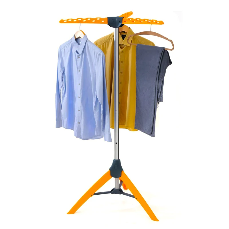 Tatkraft Palm - Tendedero Vertical, Tendal Plegable, con 3 Brazos para 42 Perchas de Ropa, Capacidad 30kg, Perchero para Ropa, 66 x 65 x 150cm