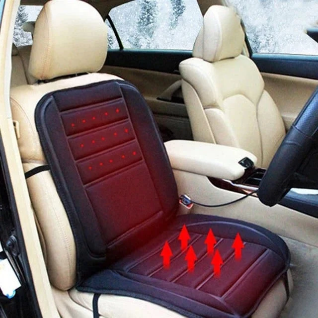 Heated Car Seat Mat with 12V Power and Remote Control