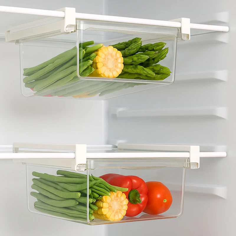 Set de 2 Organizadores para Heladera Ajustables