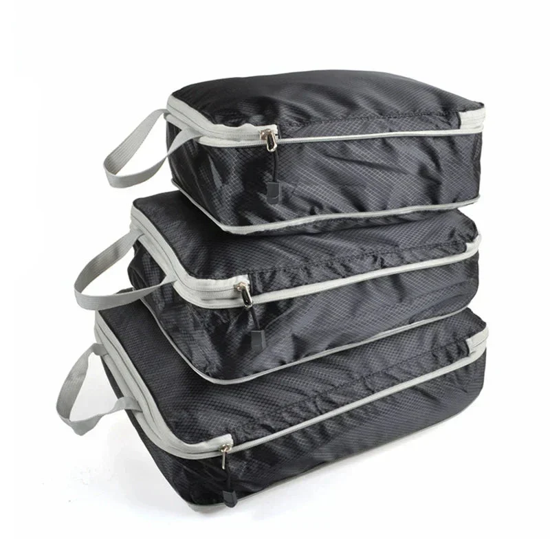 Travel Organizer Set with Compression and Mesh