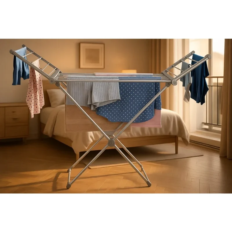 Portable Heated Clothes Dryer Foldable Indoor Laundry Rack