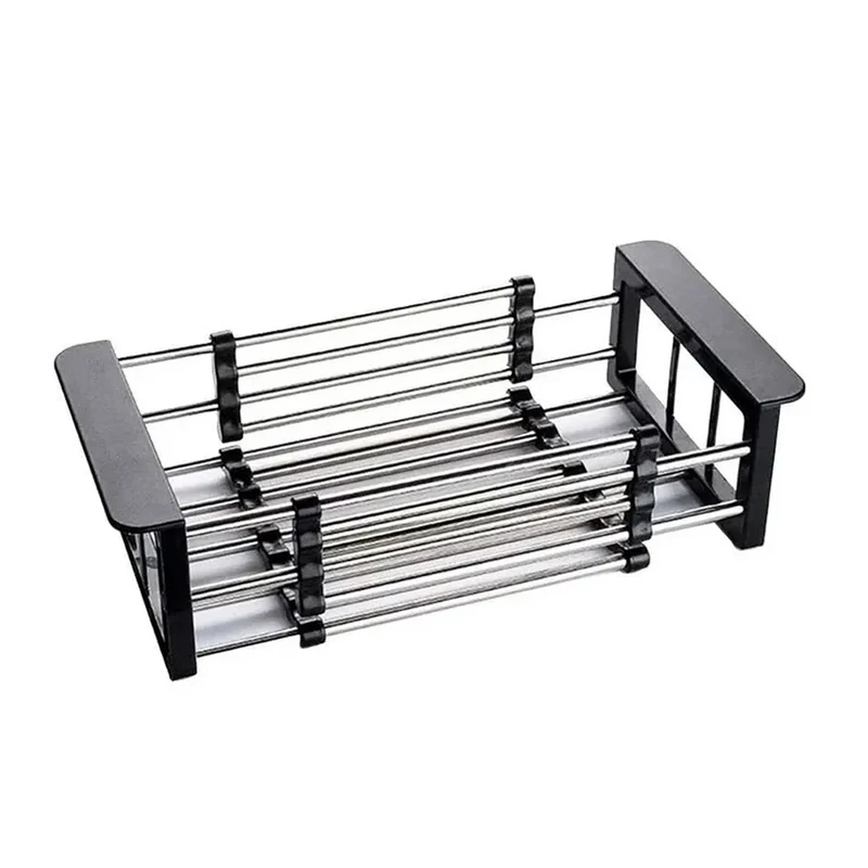 Escurridor Extensible de Acero y Plástico para Pileta