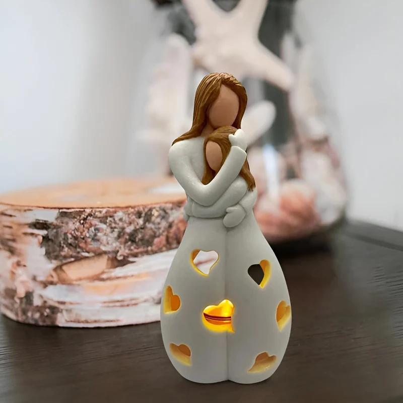 Romantic charming decorative candle holder mom-daughter Mother's Day gift