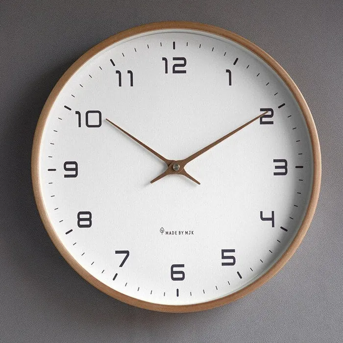 Modern wooden wall clock – Nordic minimalism for your interior