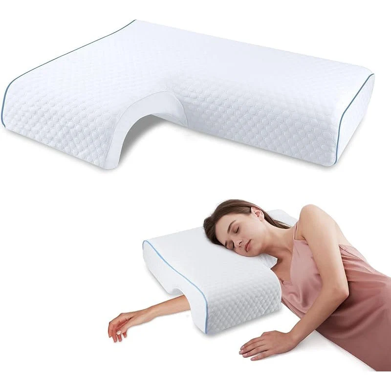 Comfortable side pillow with arm support