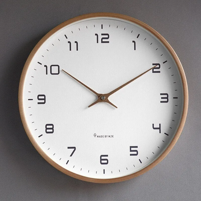 Elegant Wooden Wall Clock – Scandinavian Minimalist Design