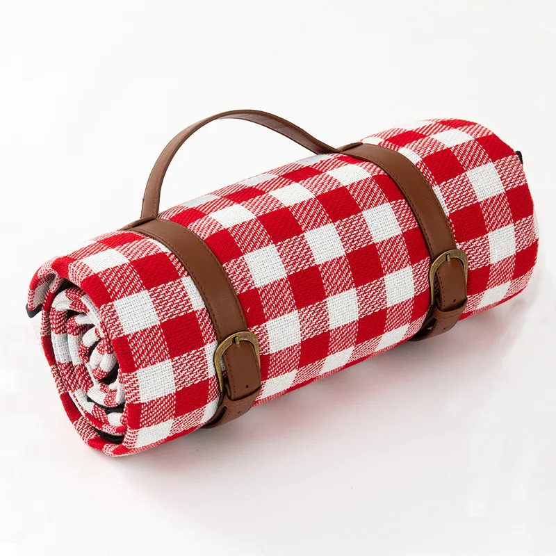 Elegant Checkered Picnic Blanket for Outdoor Relaxation