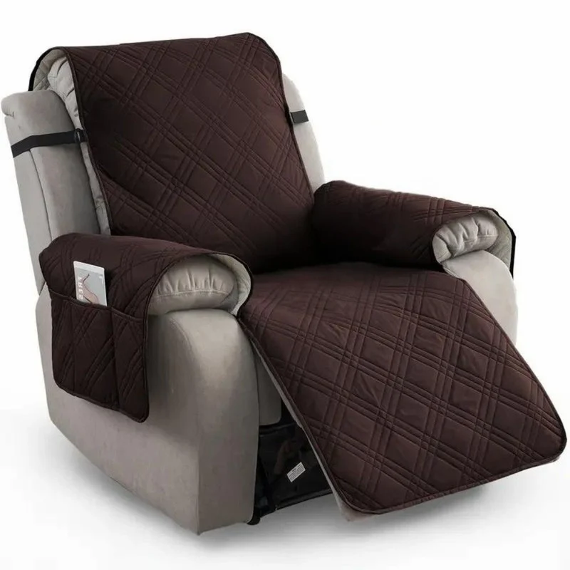 Protective anti-slip waterproof microfiber recliner chair cover