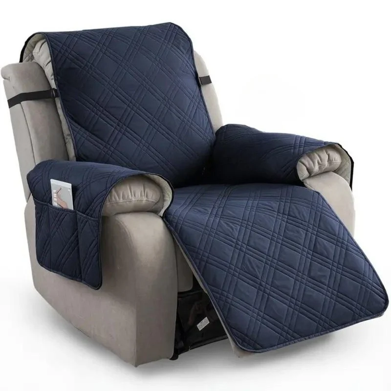 Protective anti-slip waterproof microfiber recliner chair cover