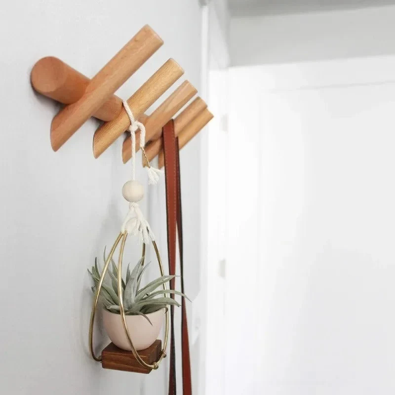 Modern Durable Oak Wall Hook