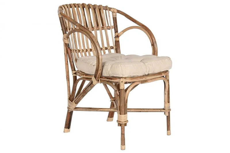 SILLA RATAN BAMBU 58X65X85 NATURAL
