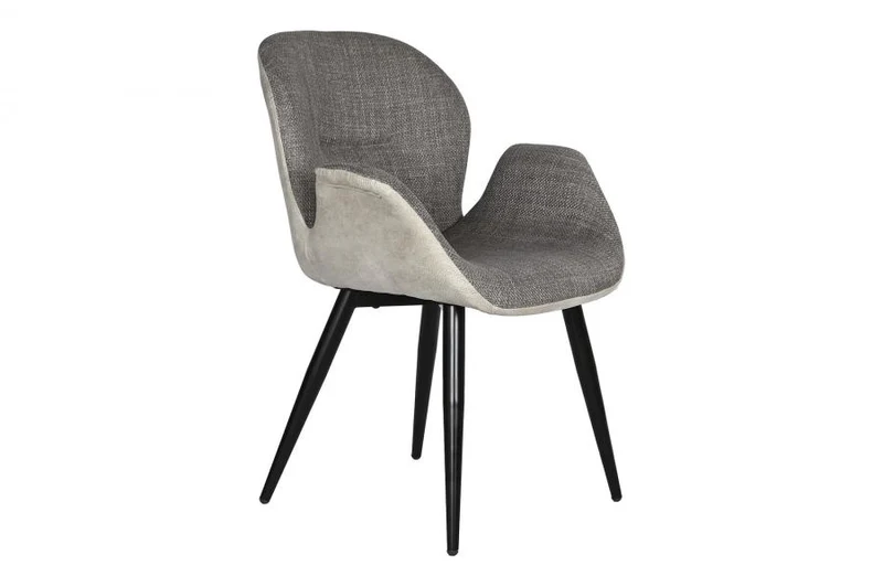 SILLA PU METAL 62X62X84 GRIS OSCURO