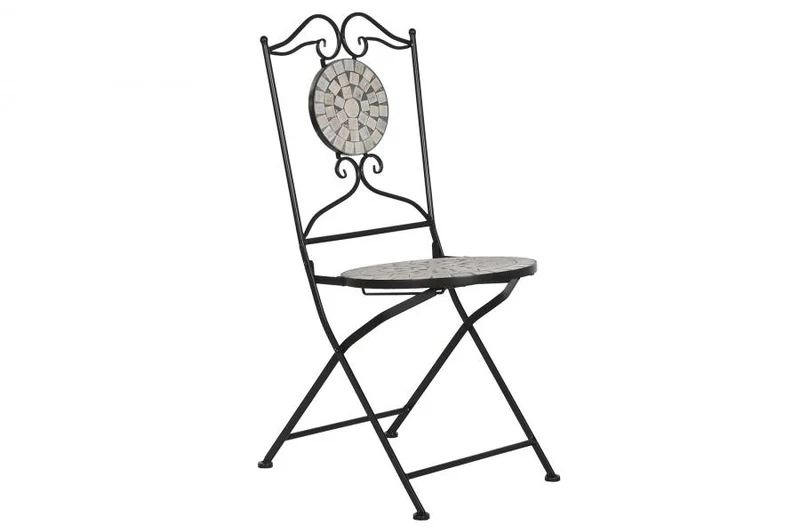 SILLA FORJA CERAMICA 42X50X94 MOSAICO MULTICOLOR