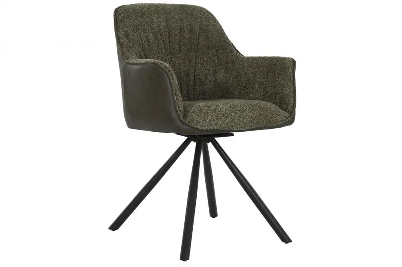 SILLA POLIESTER METAL 59X63X85,5 VERDE