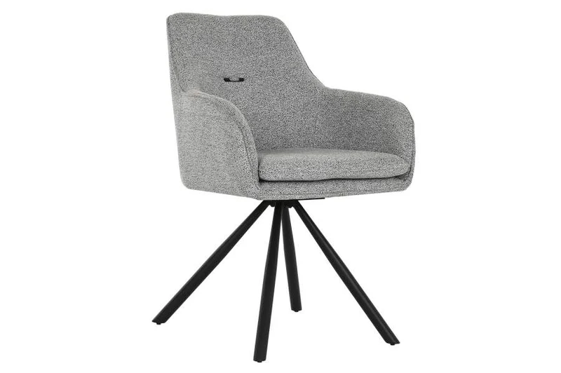 SILLA POLIESTER METAL 58X63X85,5 GRIS