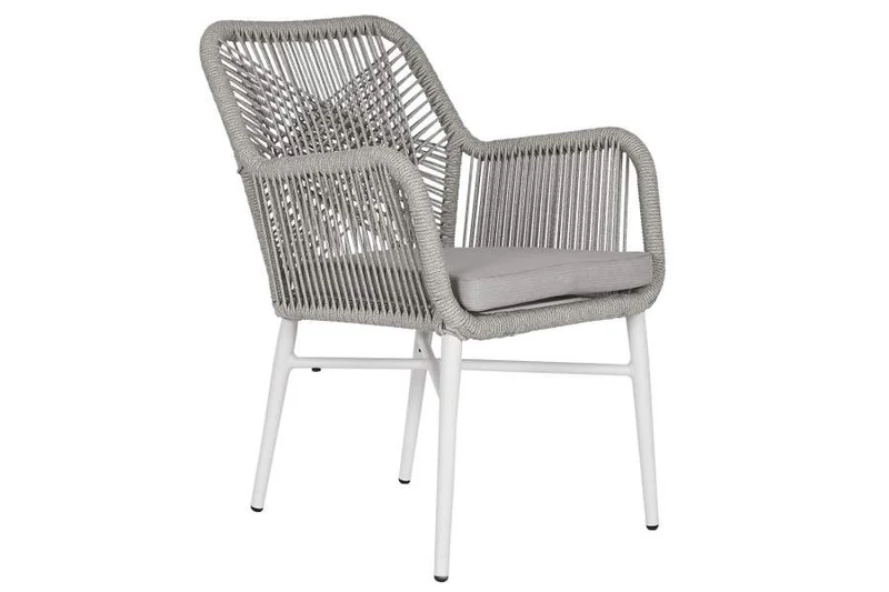SILLA ALUMINIO RATAN SINTETICO 57X63X84 CON COJIN