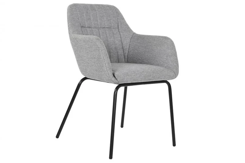 SILLA POLIESTER METAL 59,5X60,5X78 GRIS