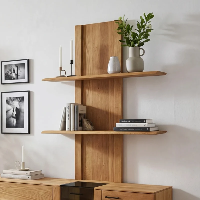 Estanteria de madera maciza roble Arvik 2 | NordicStory