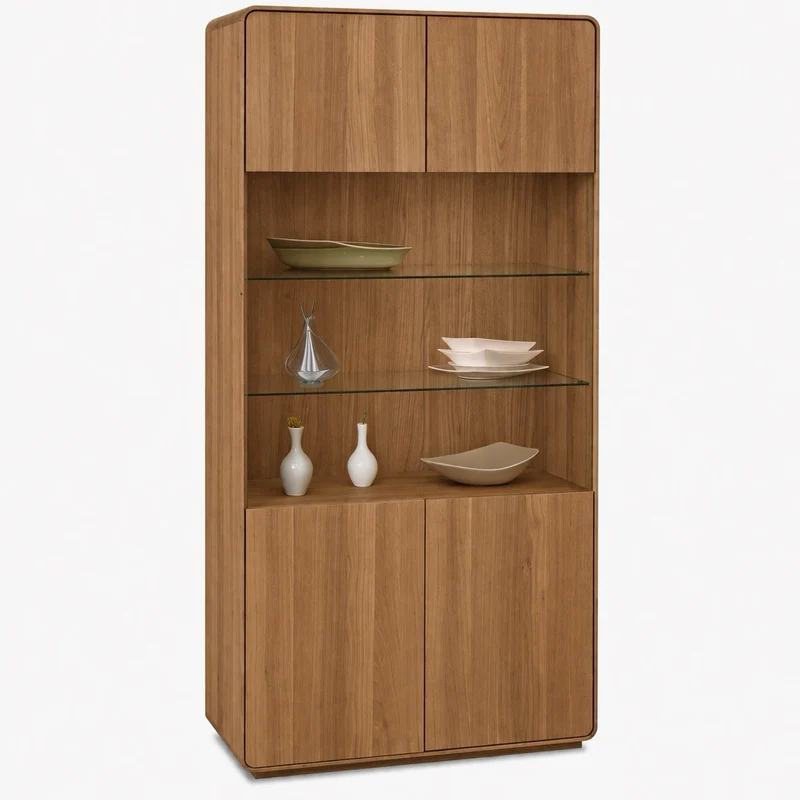 Vitrina de madera maciza roble Geneva 22 | NordicStory
