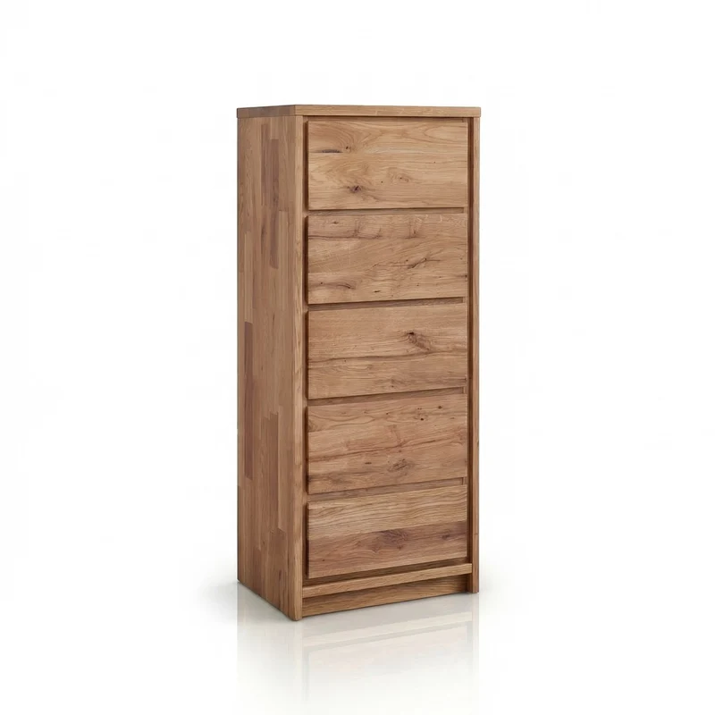 Cómoda alta de madera maciza de roble Oregon | NordicStory