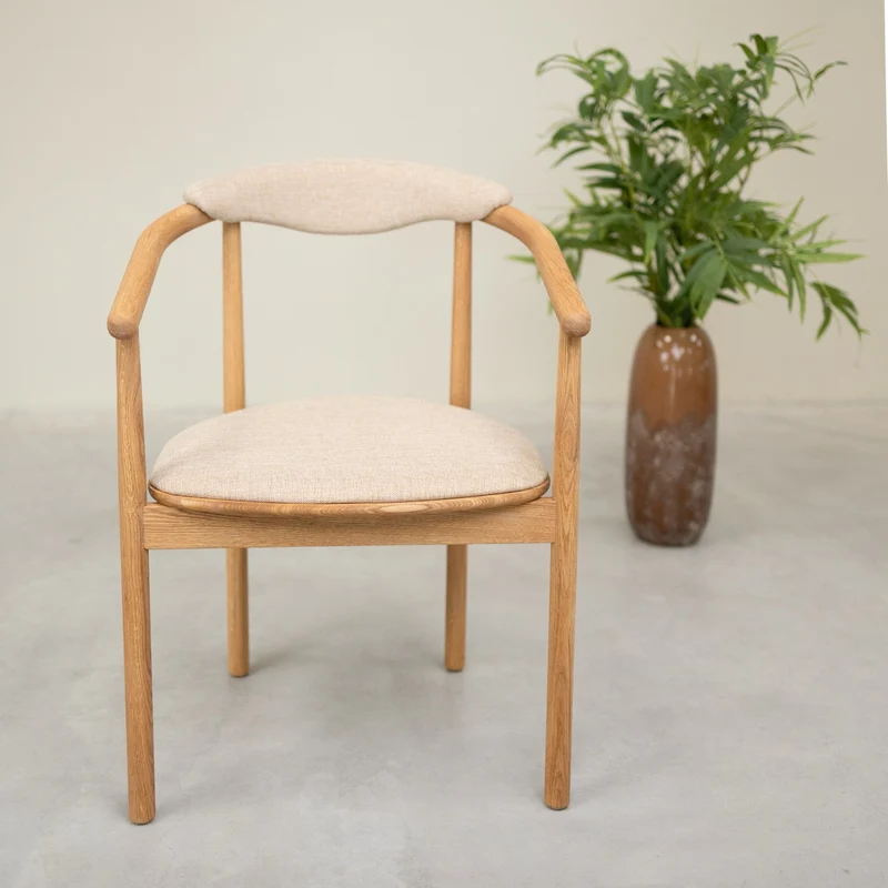 Pack de 2 o 4 Sillas de Comedor Lord, Estructura de Madera Maciza de Roble | NordicStory
