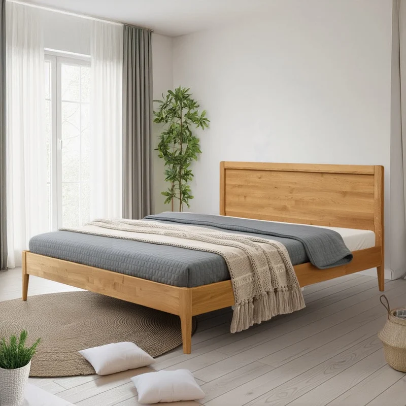 Cama de madera maciza roble Milan | NordicStory
