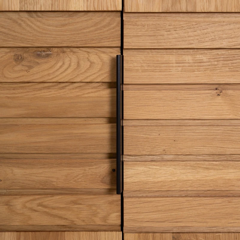 Armario con 2 puertas de madera maciza roble Runa | NordicStory