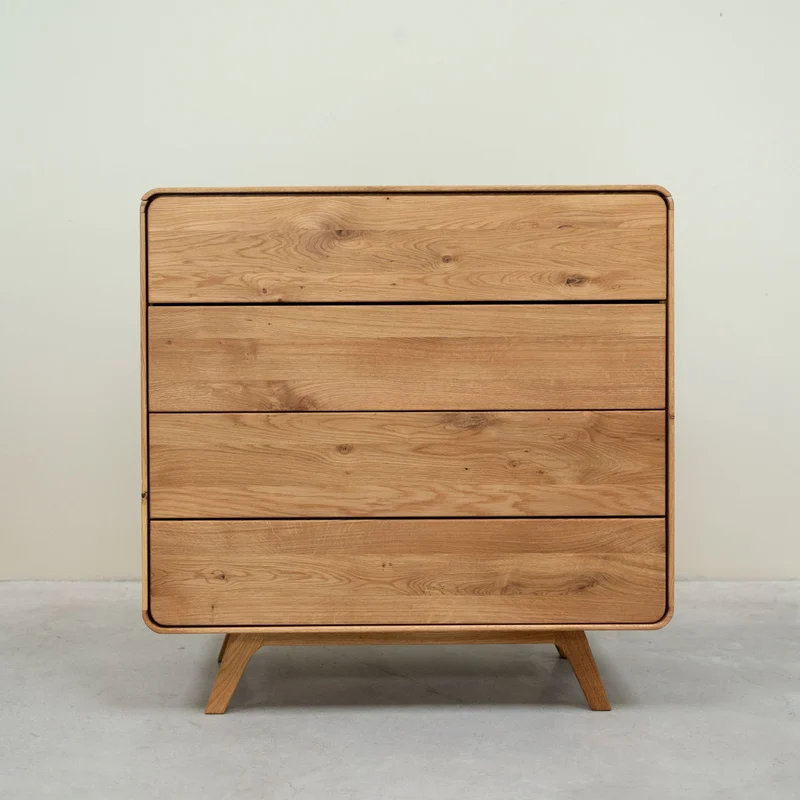 Comoda de madera maciza roble Geneva 2 | NordicStory