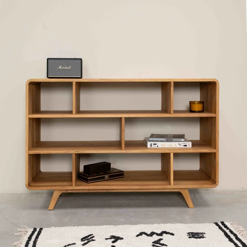 Libreria de madera maciza roble Geneva 1 | NordicStory