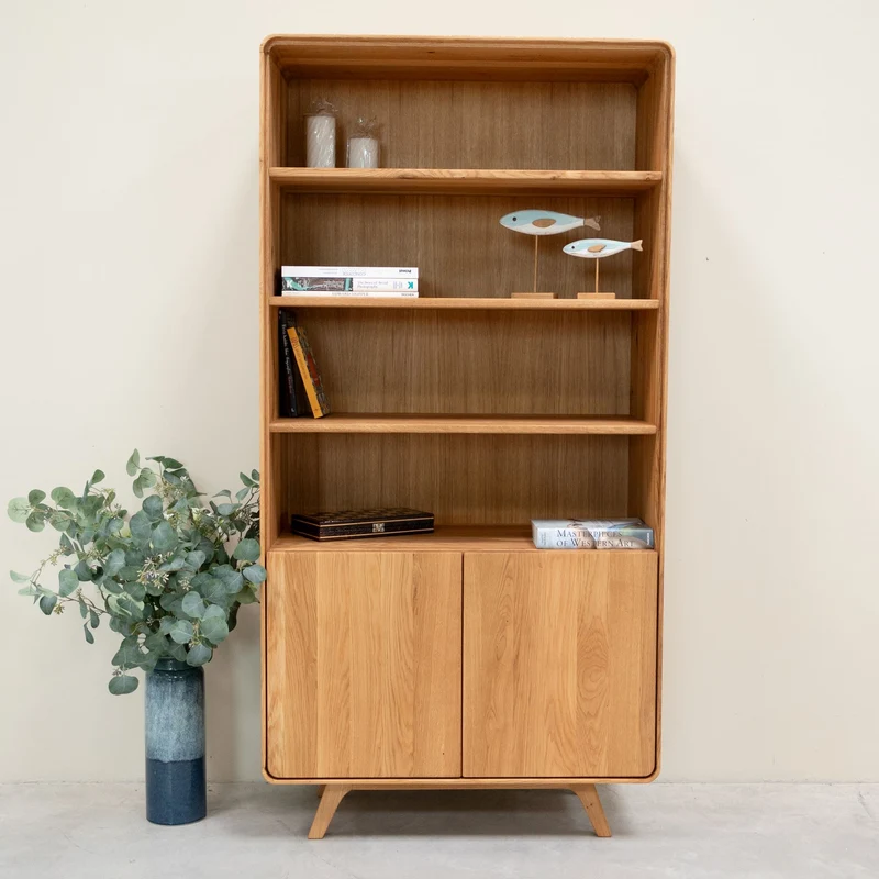 Vitrina de madera maciza roble Geneva 2 | NordicStory