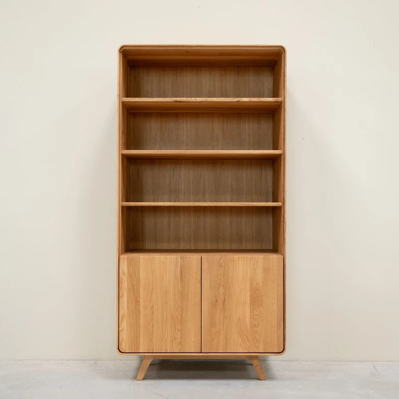 Vitrina de madera maciza roble Geneva 2 | NordicStory