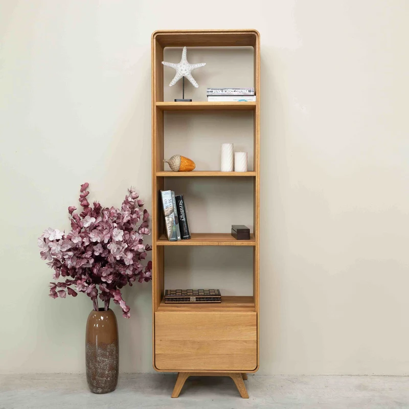 Vitrina de madera maciza roble Geneva 1 | NordicStory