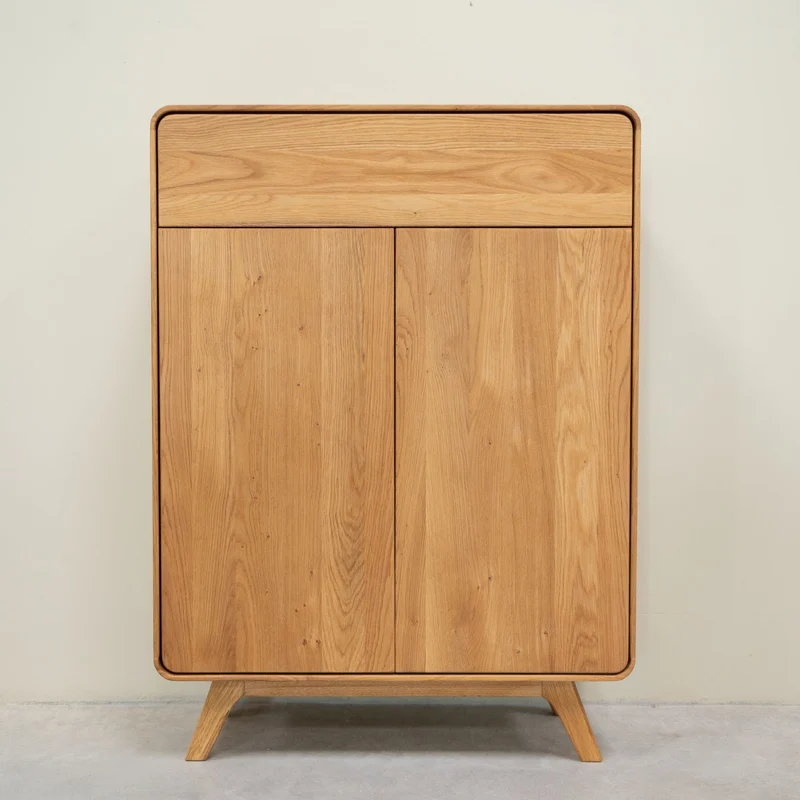 Zapatero de madera maciza roble Geneva | NordicStory