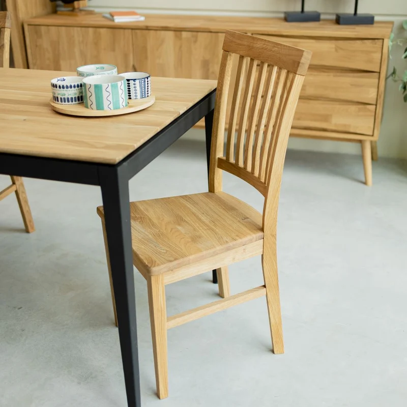 Pack de 2 o 4 Sillas de Comedor de Madera Maciza de Roble Provance | NordicStory