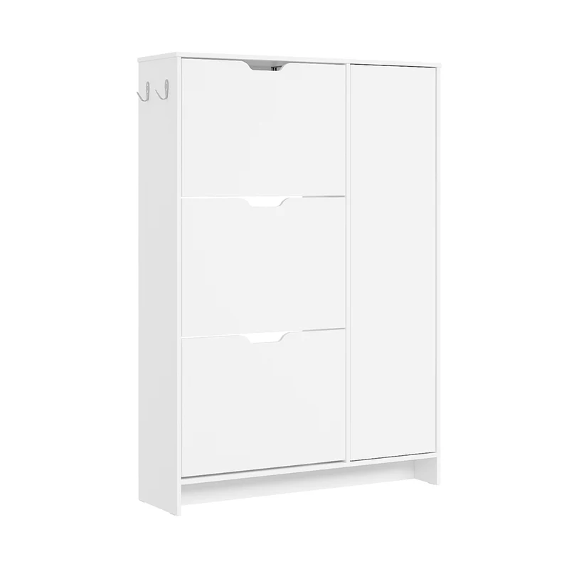 SoBuy FSR220-W Zapatero Estrecho 24 cm Diseño Nórdico para Entrada