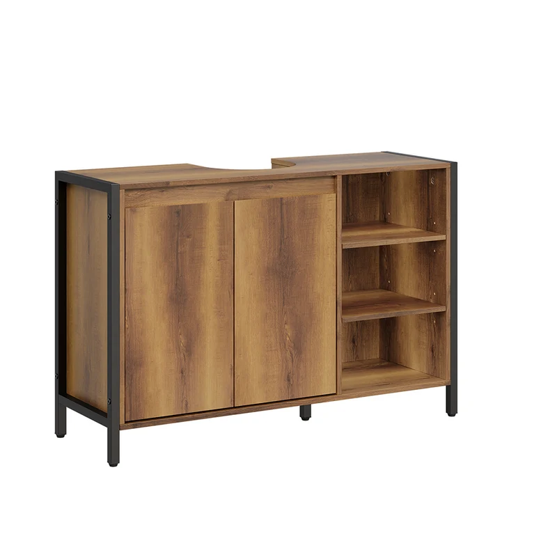 SoBuy BZR63-L-PF Armario Bajo Lavabo 90cm Industrial