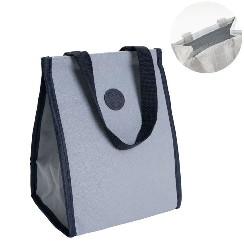 BOLSA ISOTERMICA PORTA ALIMENTOS BICOLOR AZUL