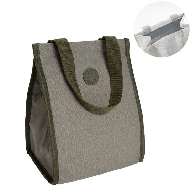 BOLSA ISOTERMICA PORTA ALIMENTOS BICOLOR VERDE