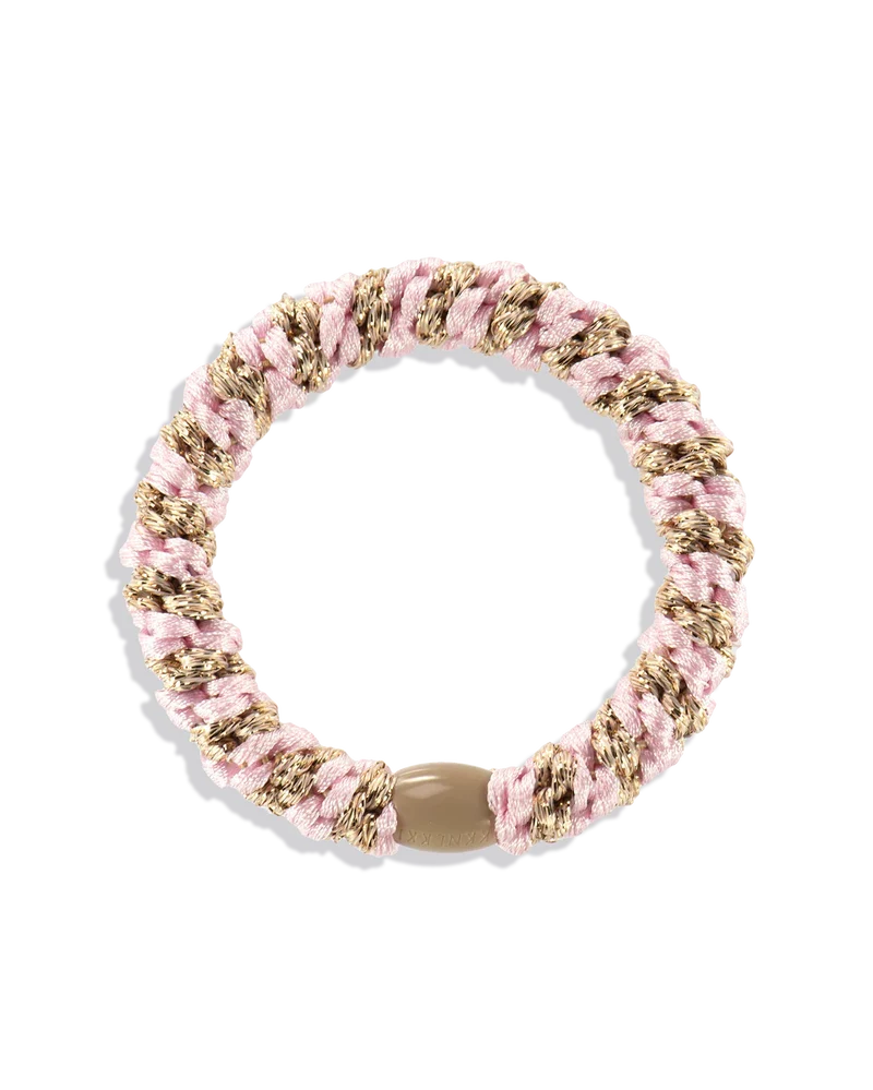KKNEKKI LIGHT PINK-BEIGE GLITTER STRIPE