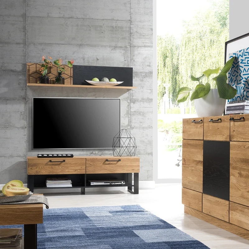 Mueble TV madera de roble MOZAIK 24 | LoftStory