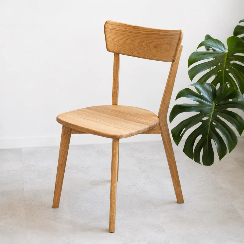 Pack de 2 o 4 Sillas de Comedor de Madera Maciza de Roble Diana | NordicStory