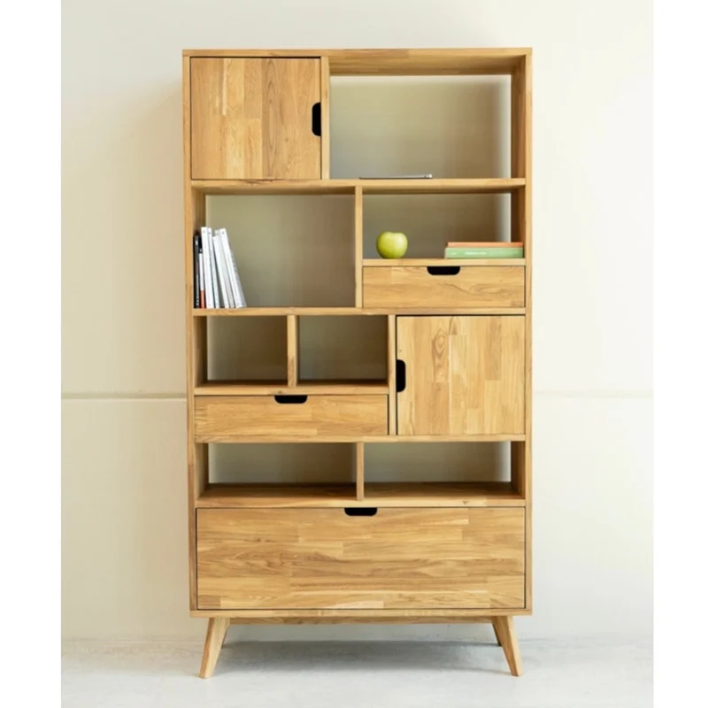 Estanteria Libreria de madera maciza de roble Escandi 3 | NordicStory