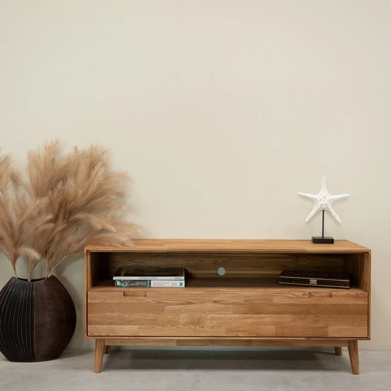 Mueble de TV de madera maciza de roble Escandi 2 | NordicStory